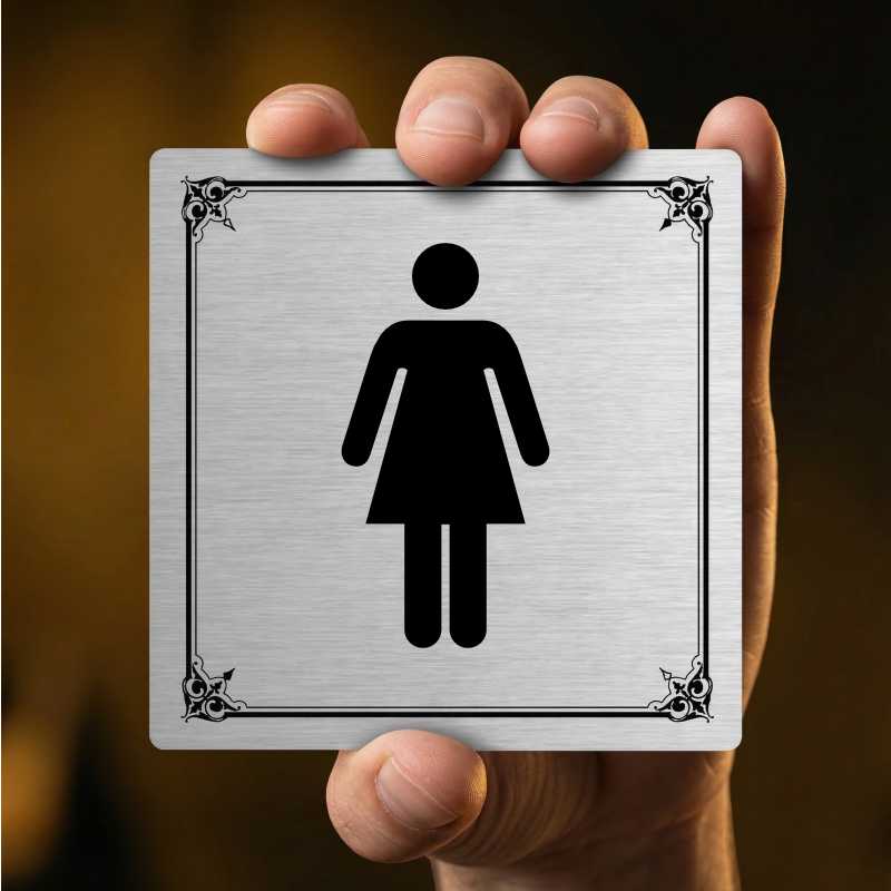 WC ženy, 80x80mm, pergamen, Nevada